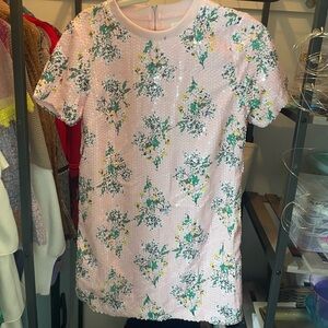 Unique Sequin Floral Dress